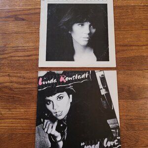 LINDA RONSTADT LOT Heart Like A Wheel & Mad Love LP Vinyl Capitol Records LPC